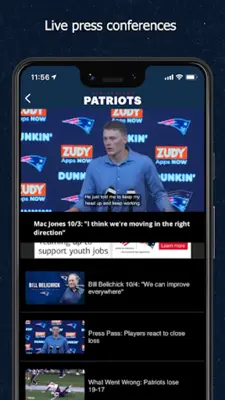 Patriots android App screenshot 12